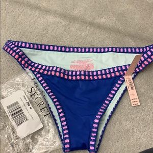 Victoria Secret bikini bottoms blue size Medium